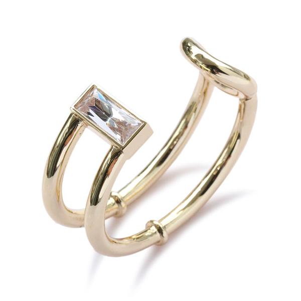 Eddie Borgo エディボルゴ CROSSBAR BAGUETTE CUFF (GOLD) クロスバー 