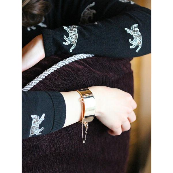 Eddie Borgo エディボルゴ SAFETY CHAIN CUFF (GOLD) チェーン カフ 