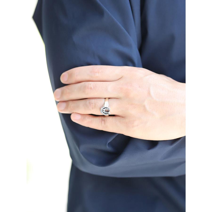 FlashPoint フラッシュポイントHorse shoeリング　ストーン付き FLASH POINT（フラッシュポイント） SMALL HORSESHOE RING / スモール