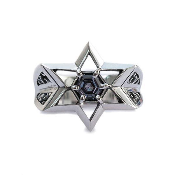 FUNKOUTS ファンクアウツ Hexagram Ring / ヘキサグラム リング 正規品 スター 六芒星 アレキサンドライト シルバー925 銀 青色 緑色 ブルー グリーン ペア…｜its12midnight｜02