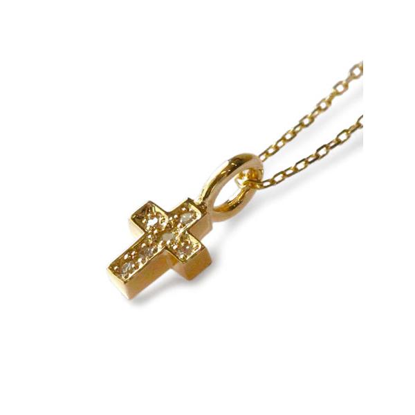 GARDEL ガーデル FAIRY CROSS (DIAMOND) GDP-047/DIA フェアリー クロス ネックレス(ダイヤモンド) 正規品 K18イエーローゴールド GOLD ペンダント チャームの画像