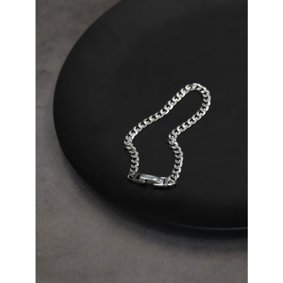 ガーデン オブ エデン Garden of Eden NEW CURB BRACE [ 24AW072 ] シルバー 喜平 チェーンブレスレット 正規品 メンズ レディースの画像