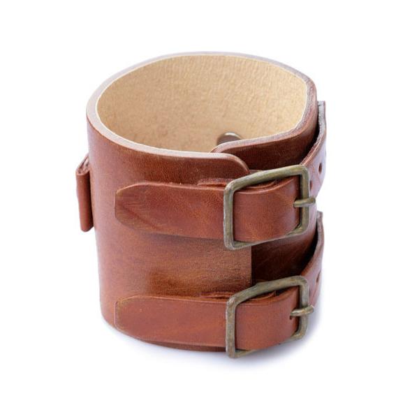 gbb custom leather / カスタム レザー JD Cuff Bracelet (Distressed