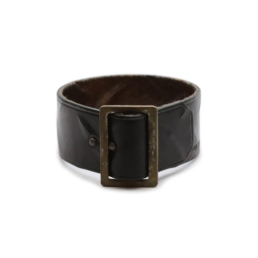 gbb custom leather / カスタム レザー Mill Cuff ( Black ) レザー
