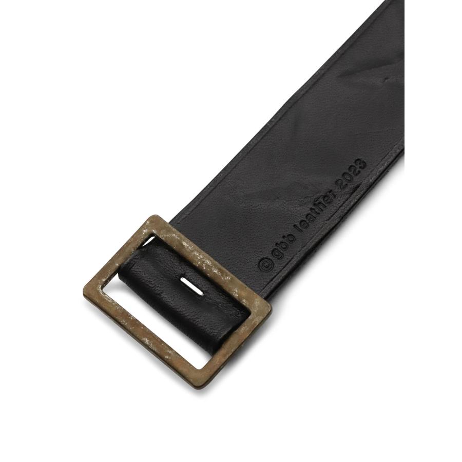 gbb custom leather / カスタム レザー Mill Cuff ( Black ) レザー