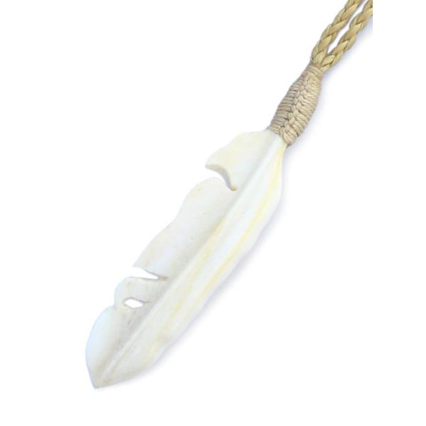 Hansens ハンセンズ FEATHER フェザーネックレス ( ナチュラルホワイト