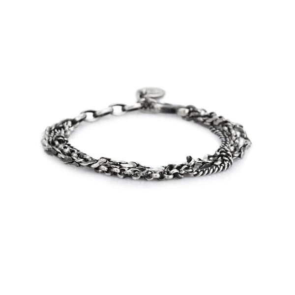 HARIM ハリム TRIPLE CHAIN BRACELET / トリプルチェーンブレスレット HRC014 シルバー 925 銀 ペア プレゼント ユニセックス メンズ レディースの画像