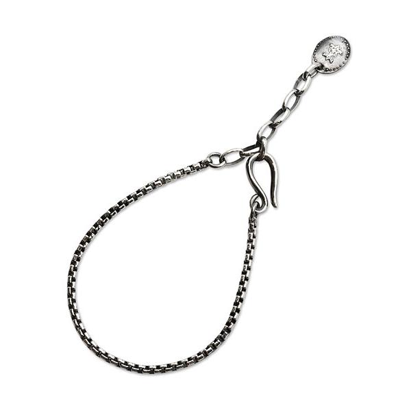 HARIM ハリム NARROW SQUARE BLOCK CHAIN BRACELET [ HRC019BC ] ナロー ブロックチェーン ブレスレット 正規品 シンプル 銀 メンズ レディース 人気 シンプルの画像