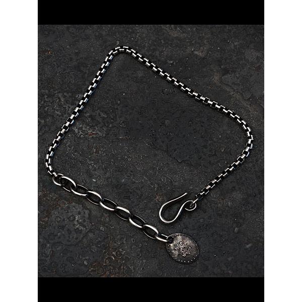 HARIM ハリム NARROW SQUARE BLOCK CHAIN BRACELET [ HRC019BC ] ナロー ブロックチェーン ブレスレット 正規品 シンプル 銀 メンズ レディース 人気 シンプルの画像