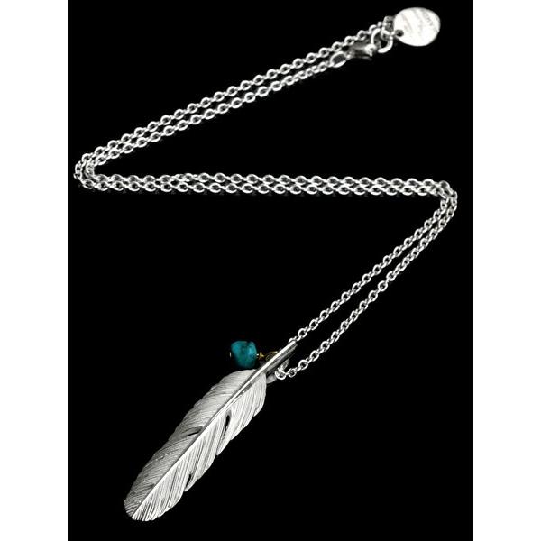 HARIM ハリム HARIM FEATHER CENTER S (WH) / HRP120WH フェザー ネックレス ペンダント シルバー メンズ レディース 送料無料の画像