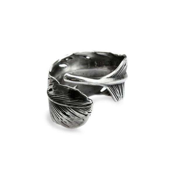 HARIM（ハリム） HARIM FEATHER RING 2 (BK) / HRR040 フェザー リング