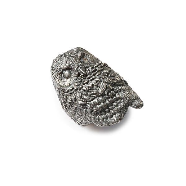HOASHI YUSUKE ホアシユウスケ 見守りフクロウ ( 灯台 ) シルバー リング 正規品 指輪 銀 梟 鳥 ギフト プレゼント ユニセックス メンズ レディースの画像