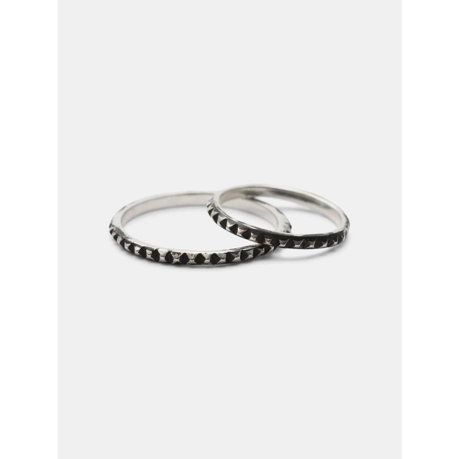 イデアリズムサウンド IDEALISM SOUND Studs Textured Ring ( Silver 