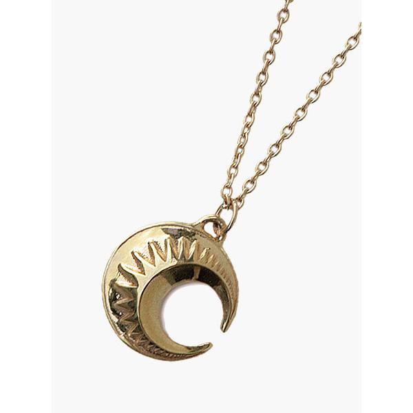 idealism sound（イデアリズムサウンド） Large Moon Necklace (Gold