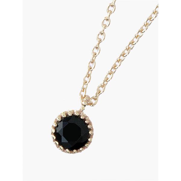 イデアリズムサウンド IDEALISM SOUND  GOLD MARQUISE FLOWER ネックレス (オニキス) No.12064 ゴールドマーキスフラワー 正規品 10K イエローゴールド 金の画像