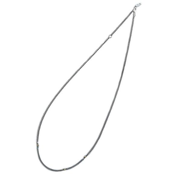 idealism sound（イデアリズムサウンド） KIHEI CHAIN with 10KYG Beads (50cm+5cm ...