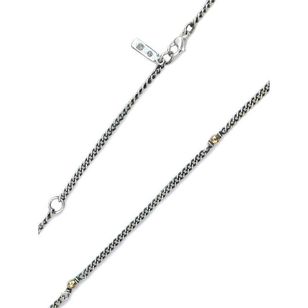 idealism sound（イデアリズムサウンド） KIHEI CHAIN with 10KYG Beads (50cm+5cm ...