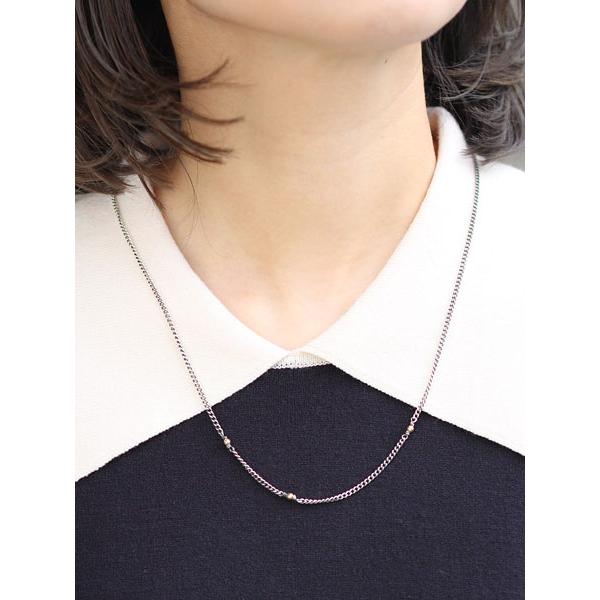 idealism sound（イデアリズムサウンド） KIHEI CHAIN with 10KYG Beads (50cm+5cm ...