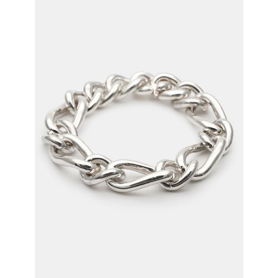 イデアライト IDEALITE Big And Small Twist Chain Bracelet [ L20025 ] チェーンブレスレット 正規品 シンプル シルバー おしゃれ イデアリズムサウンドの画像