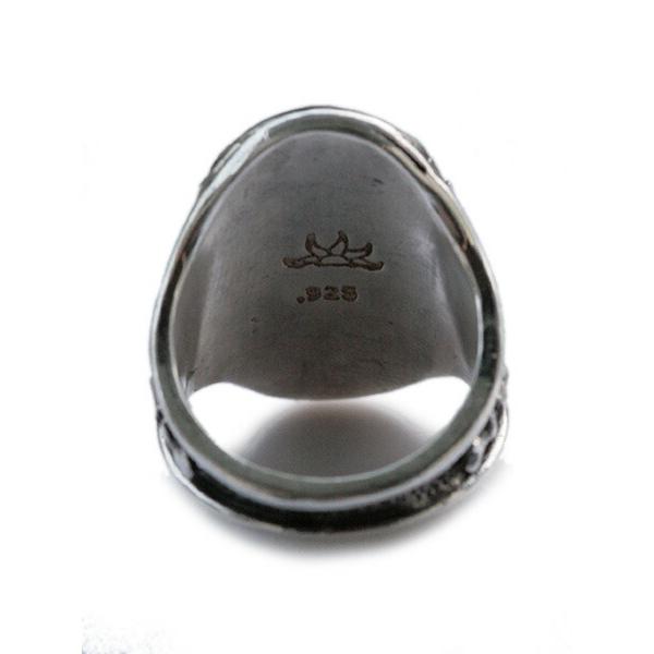 Lee Downey リーダウニー Large Skull Ring (Jet) / スカル リング 指輪 ジェット 化石 ドクロ シルバー メンズ レディース 送料無料の画像