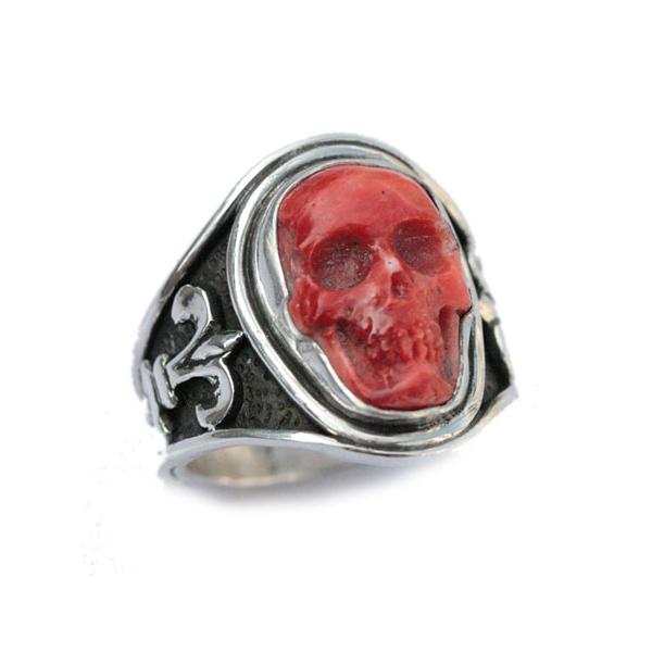 Lee Downey リーダウニー Sculpted Skull Ring - Spiney Oyster / スカル リング 指輪 スパイニーオイスター シェル 貝殻 ドクロ シルバー メンズ レディース …｜its12midnight｜02