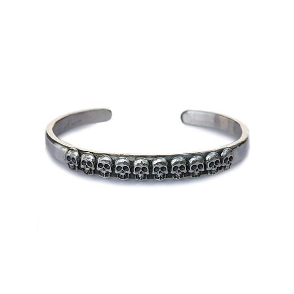 Lee Downey リーダウニー Ten Skulls Bangle / スカル バングル ブレスレット シルバー ドクロ メンズ レディース 送料無料｜its12midnight｜02