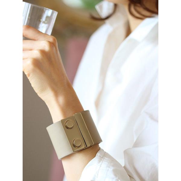 MAISON BOINET（メゾンボワネ） サークルボタン 幅広バックル