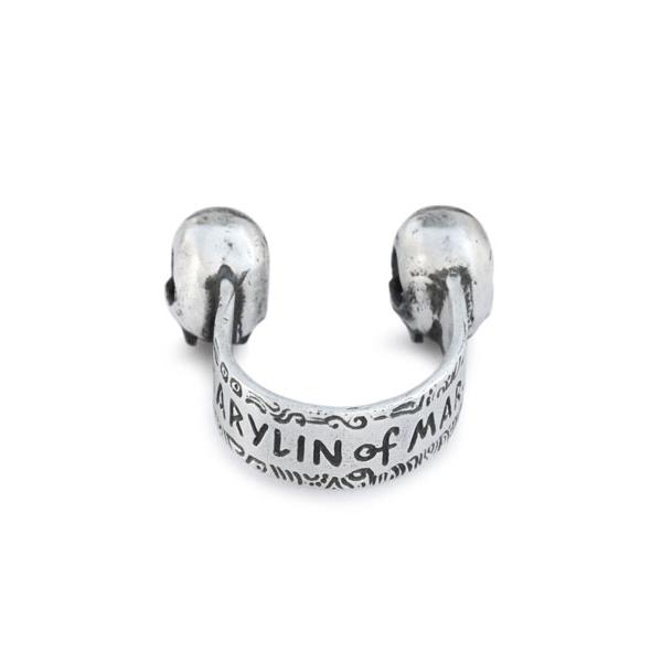 Marylin of Mars マリリンオブマーズ Double Skulls Ring ダブル スカルズ リング 正規品 指輪 ジョニーデップ着用 愛用 ドクロ シルバー925 プレゼント ギフトの画像