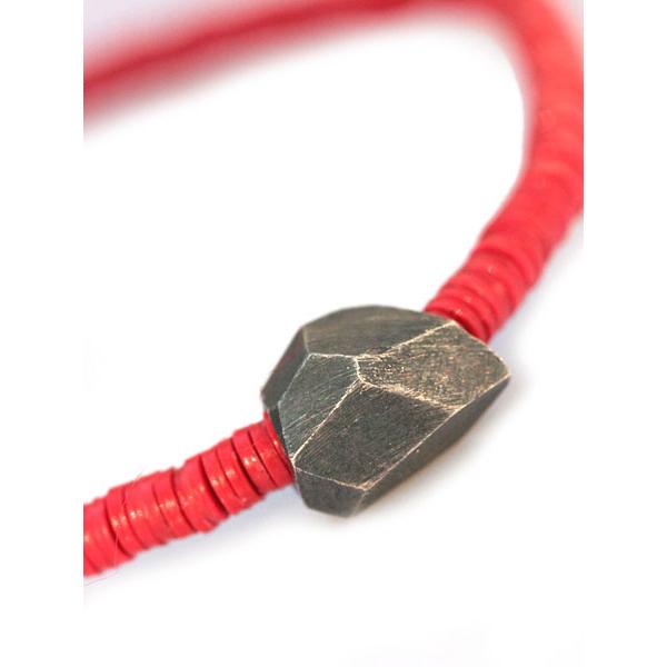 M.Cohen（エムコーエン） Oxidized Silver & African Disc (レッド) B 