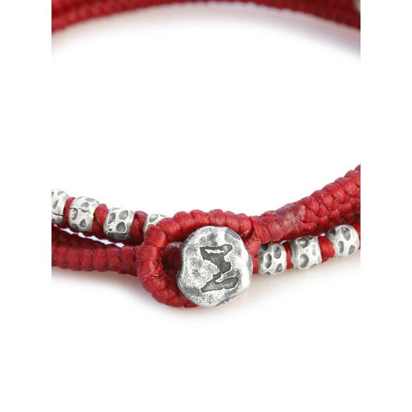 M.Cohen（エムコーエン） knotted 4 wrap silver thai hammered bead B