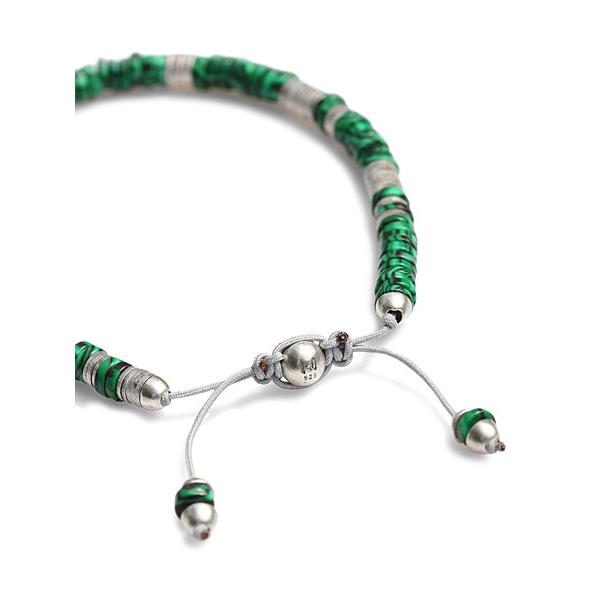 M.Cohen エムコーエン The Azuli Bracelet Ｍalachite B-104001 / ブレスレット マラカイト 正規品 天然石 宝石 シルバー925 パワーストーン フリーサイ…｜its12midnight｜04