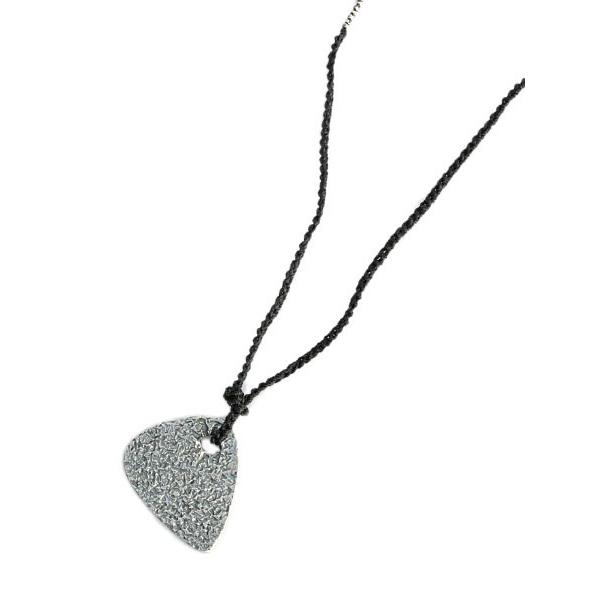 M.Cohen エムコーエン Silver Guitar Pick Necklace (Silver) N-101052-OXI-OXI-BLK シルバー ギターピック ネックレス 正規品 ロングチェーンペンダント…｜its12midnight｜02