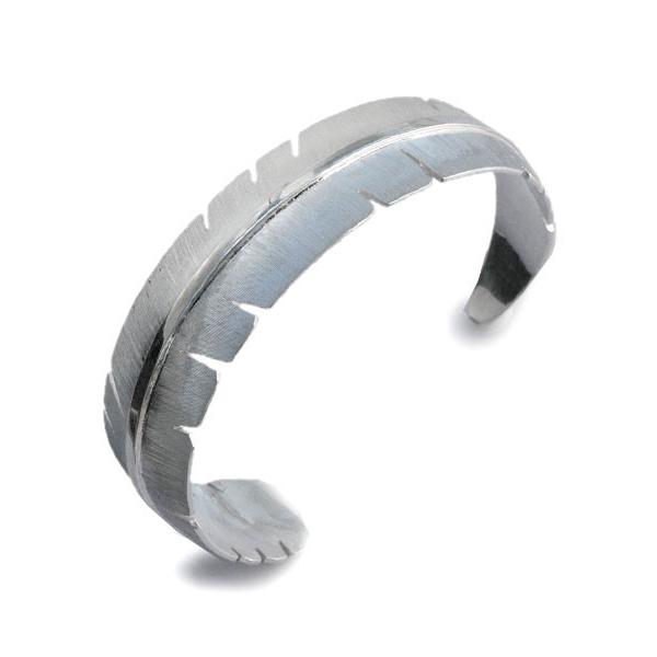 NAVAJO Mchael Kirk シルバー フェザー バングル ブレスレット Indian Jewelry Michael Kirk マイケルカーク フェザー シルバー