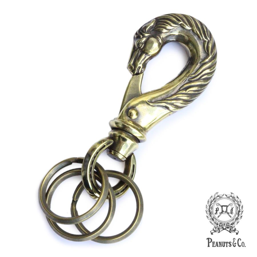 笑*顔様 PEANUTS & Co. ホースキーフック　ブラス PEANUTS＆CO PEANUTS&CO. ピーナッツカンパニー Horse Key Hook -Large
