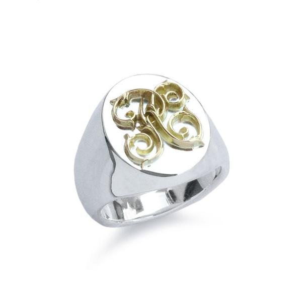 PEANUTS＆CO ピーナッツカンパニー PEANUTS&CO. Signet Ring (S / K18