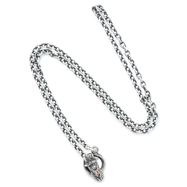 PEANUTS&CO. ピーナッツカンパニー BERO PEANUTS CHAIN 2 SILVER X 10K X PKG (ROUND) / ベロピーナッツ ネックレス シルバー 925 × K10ピンクゴールド | PEANUTS＆CO | 01