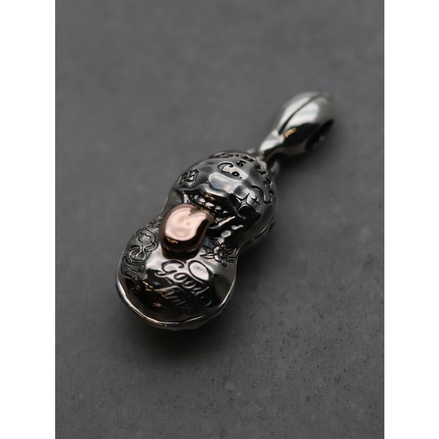 PEANUTS&CO. ピーナッツカンパニー BERO TATTOO PEANUTS ( slide ) Silver × K10 Pink Gold L Size ベロ タトゥー ピーナッツ シルバー × ピンクゴールドの画像