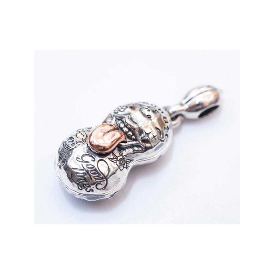 PEANUTS&CO. ピーナッツカンパニー BERO TATTOO PEANUTS ( slide ) Silver × K10 Pink Gold L Size ベロ タトゥー ピーナッツ シルバー × ピンクゴールドの画像