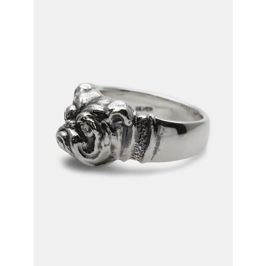 ピーナッツカンパニー PEANUTS&CO. Bull Dog Ring ( Silver × Diamond ) 特注モデル ブルドッグ リング シルバー ダイヤモンド 正規品 メンズ レディースの画像