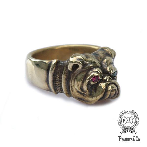 PEANUTS＆CO ピーナッツカンパニー PEANUTS&CO. Bull Dog Ring (Brass