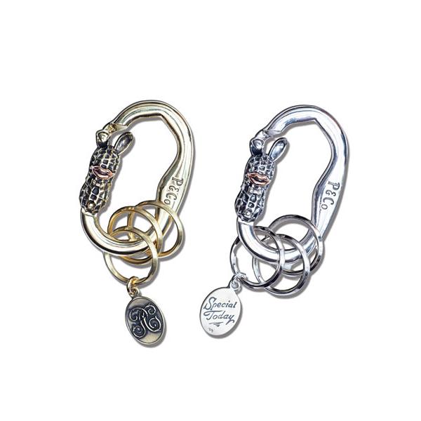 PEANUTS&CO. ピーナッツカンパニー CARABINER BUNNY PEANUTS brass x copper バニー ピーナッツ カラビナ ブラス キーホルダー キーリング 真鍮 PEANUTS&CO. ピーナッツカンパニー CARABINER BUNNY PEANUTS brass x copper バニー ピーナッツ カラビナ ブラス キーホルダー キーリング 真鍮