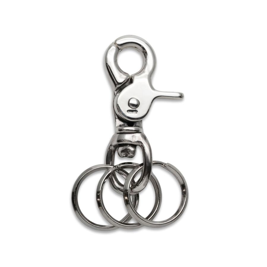 PEANUTS&CO. ピーナッツカンパニー clip with the Peanut (Silver) ※特注アイテム※ キーホルダー キーリング シルバーの画像