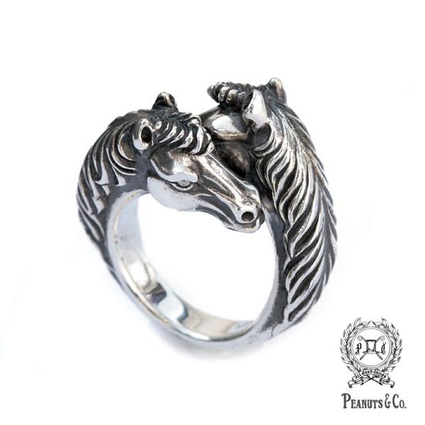 PEANUTS＆CO ピーナッツカンパニー PEANUTS&CO. TWO FACE HORSE RING