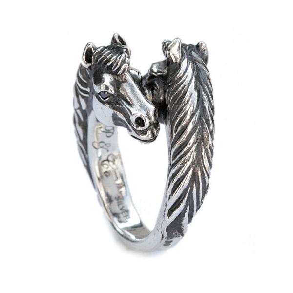 PEANUTS＆CO ピーナッツカンパニー PEANUTS&CO. TWO FACE HORSE RING