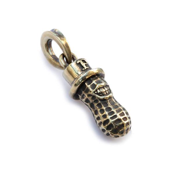 PEANUTS&CO. ピーナッツカンパニー MEDIUM PEANUTS TOP (BRASS) ミディアム ペンダントトップ ブラス ネックレス キーホルダー チェーンの画像