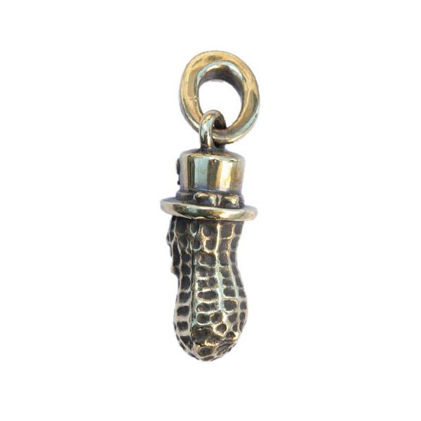 PEANUTS&CO. ピーナッツカンパニー MEDIUM PEANUTS TOP (BRASS) ミディアム ペンダントトップ ブラス ネックレス キーホルダー チェーンの画像