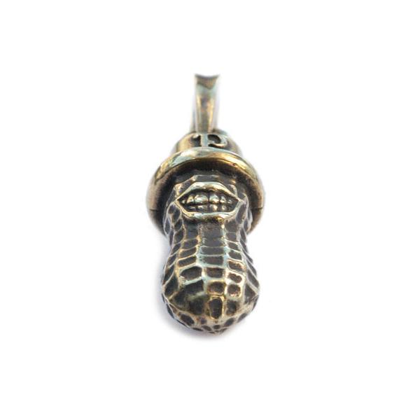 PEANUTS&CO. ピーナッツカンパニー MEDIUM PEANUTS TOP (BRASS) ミディアム ペンダントトップ ブラス ネックレス キーホルダー チェーンの画像