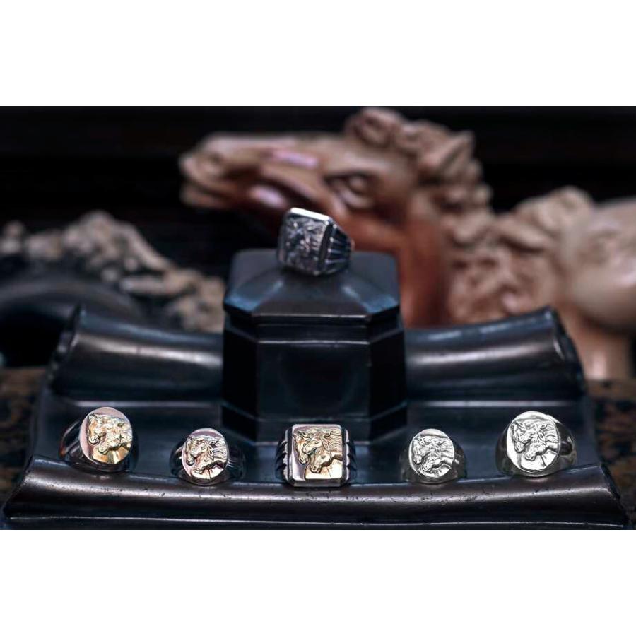 ピーナッツカンパニー PEANUTS&CO. PHARAOHS HORSES RING OVAL (S / Silver × K10 Gold) ホースリング (シルバー × K10ゴールド) 馬 指輪 正規品の画像
