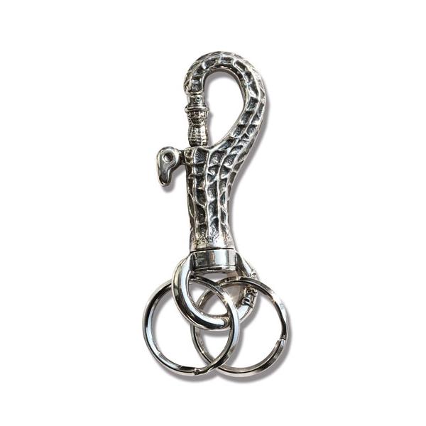 PEANUTS&CO. ピーナッツカンパニー PEANUTS PATTERN KEY HOOK ( silver ) ピーナッツ キーフック シルバー 正規品 キーホルダー キーリング 鍵 銀の画像