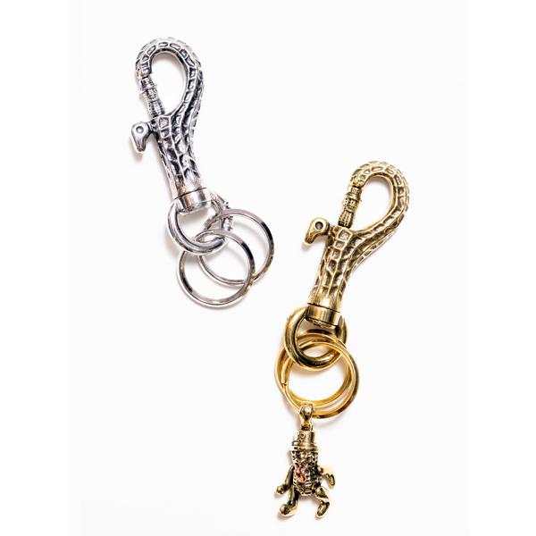 PEANUTS&CO. ピーナッツカンパニー PEANUTS PATTERN KEY HOOK ( silver ) ピーナッツ キーフック シルバー 正規品 キーホルダー キーリング 鍵 銀の画像